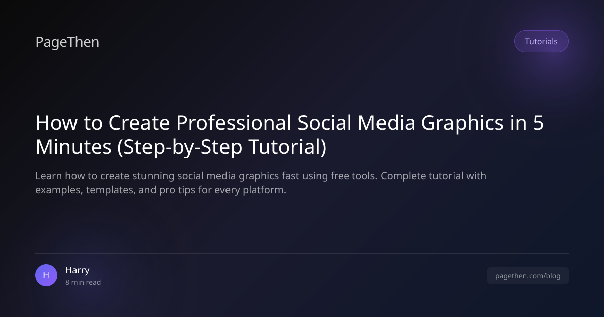 How to Create Professional Social Media Graphics in 5 Minutes (Step-by ...